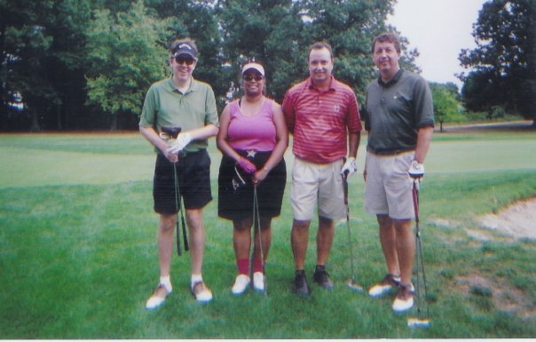 Garry Gaukler, Linda Cureton, Gary Cox, Mark Hagerty 2007 NASA HQ Golf Event